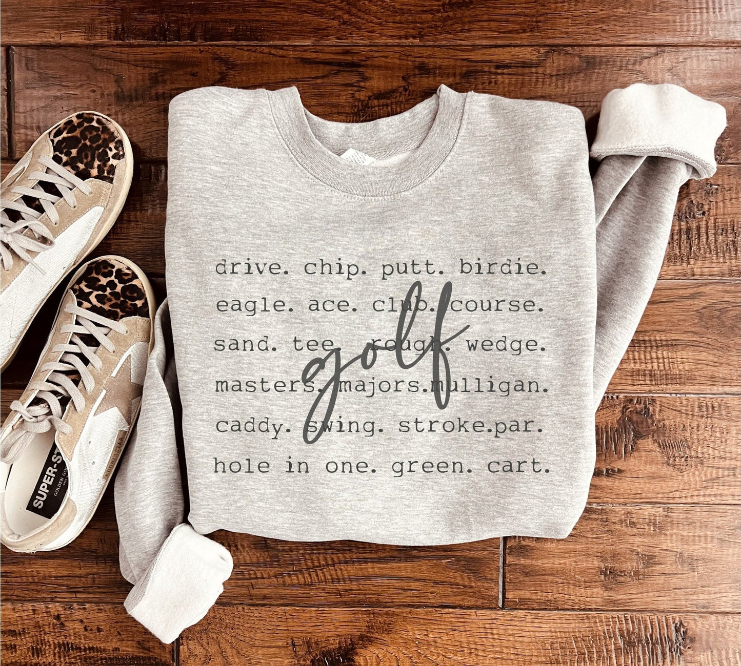 PREORDER: Golf Words Sweatshirt in Two Colors