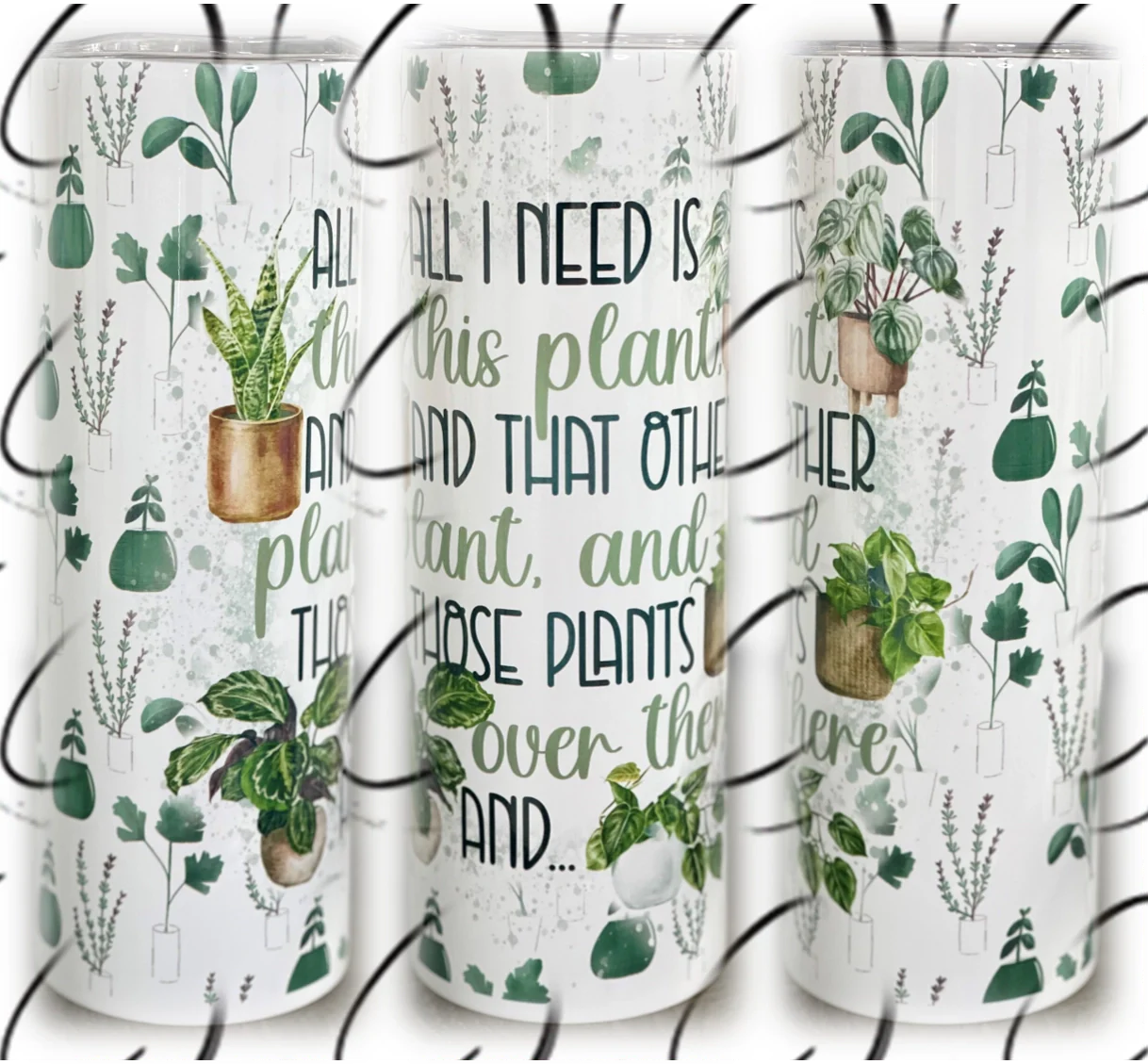 PREORDER: This, That & Those Plants Skinny Tumbler