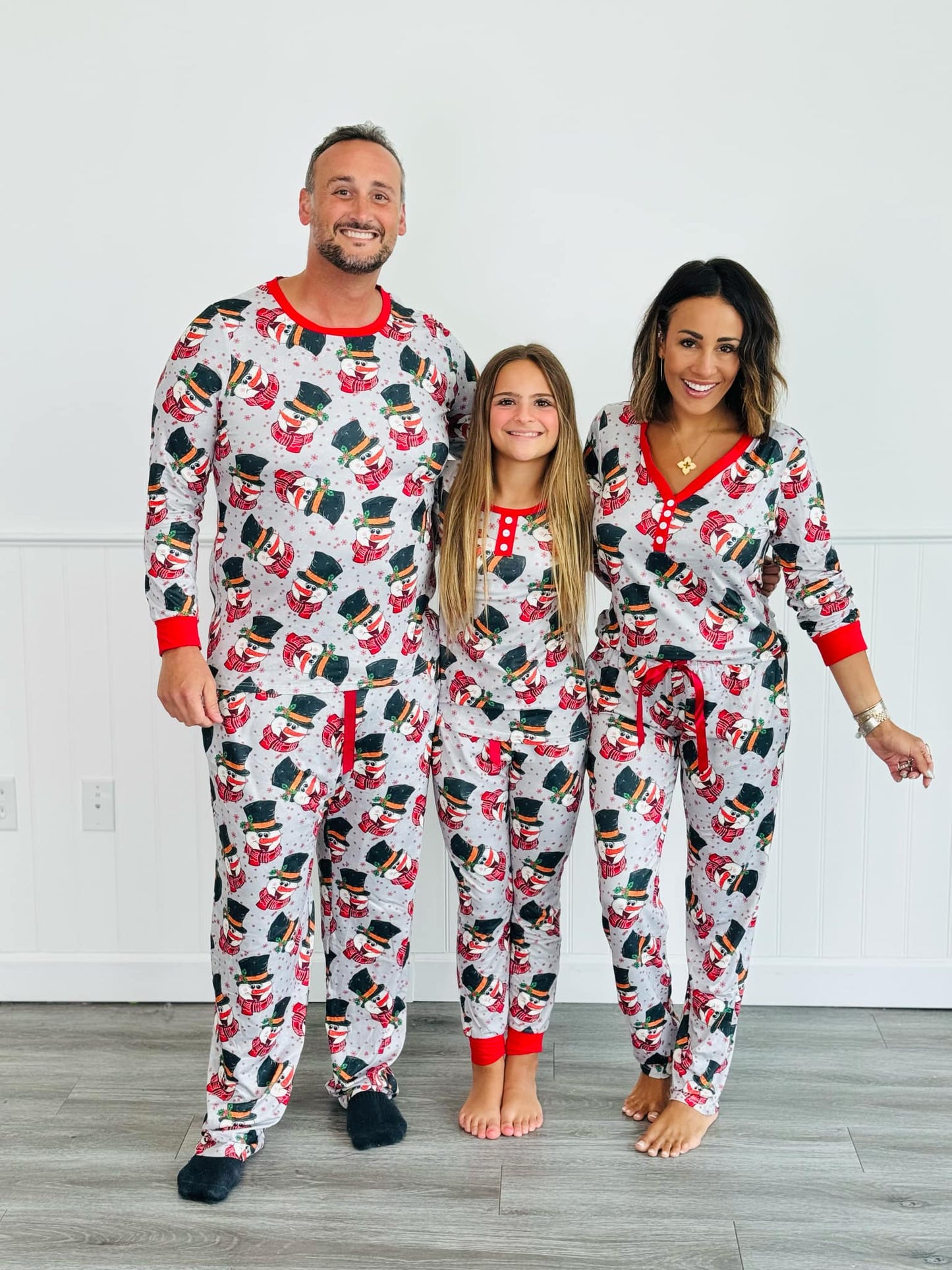 PREORDER: Matching Family Christmas Pajamas in Snowman