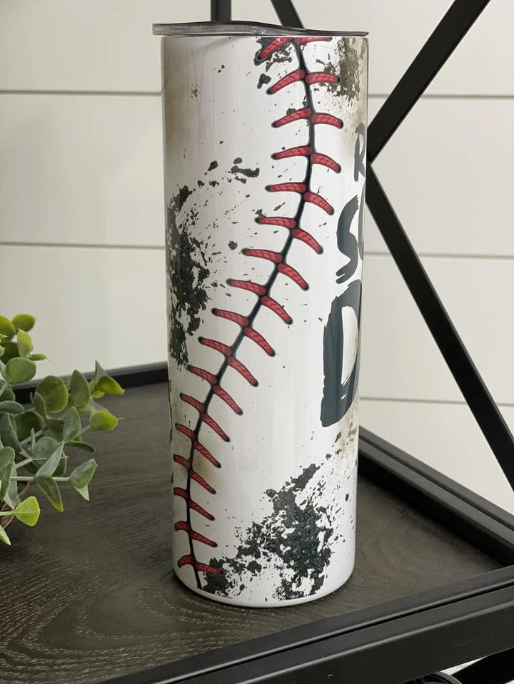 PREORDER: Rub Some Dirt Baseball Skinny Tumbler