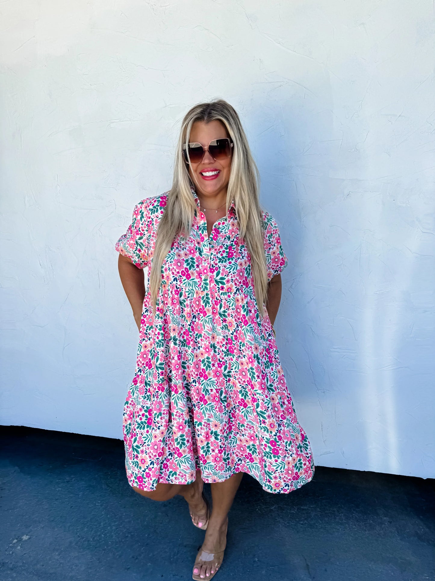 PREORDER: Summer Blooms Floral Dress in Two Colors