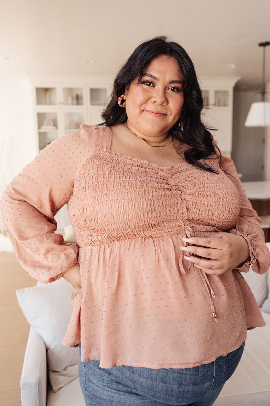 Always Lovely Top In Mauve