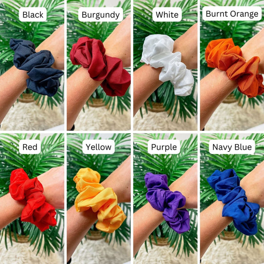 PREORDER: Game Day Solid Scrunchie in Eight Colors