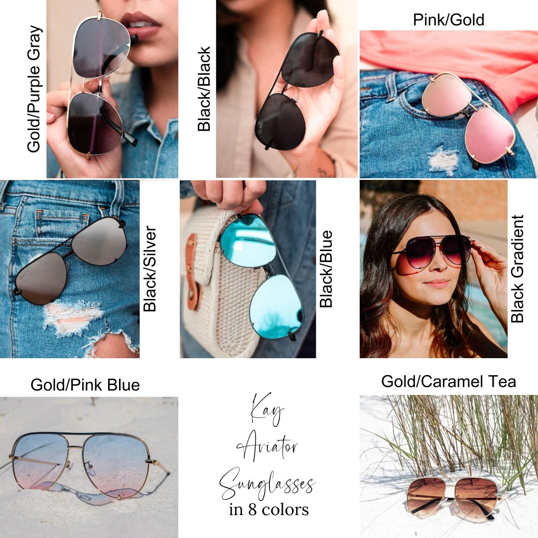 PREORDER: Kay Aviator Sunglasses in Eight Colors