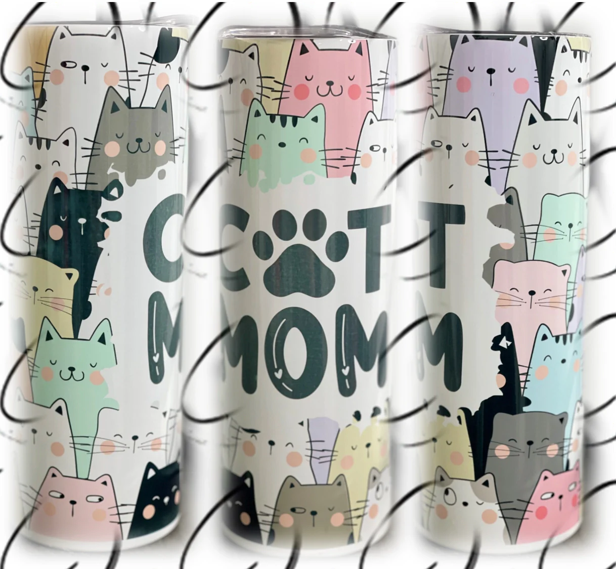 PREORDER: Cat Mom Skinny Tumbler