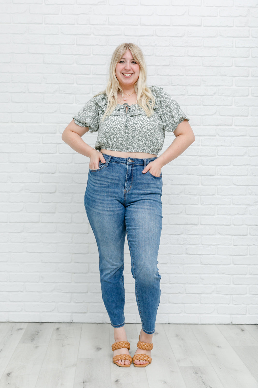 Golden Hour Top in Sage