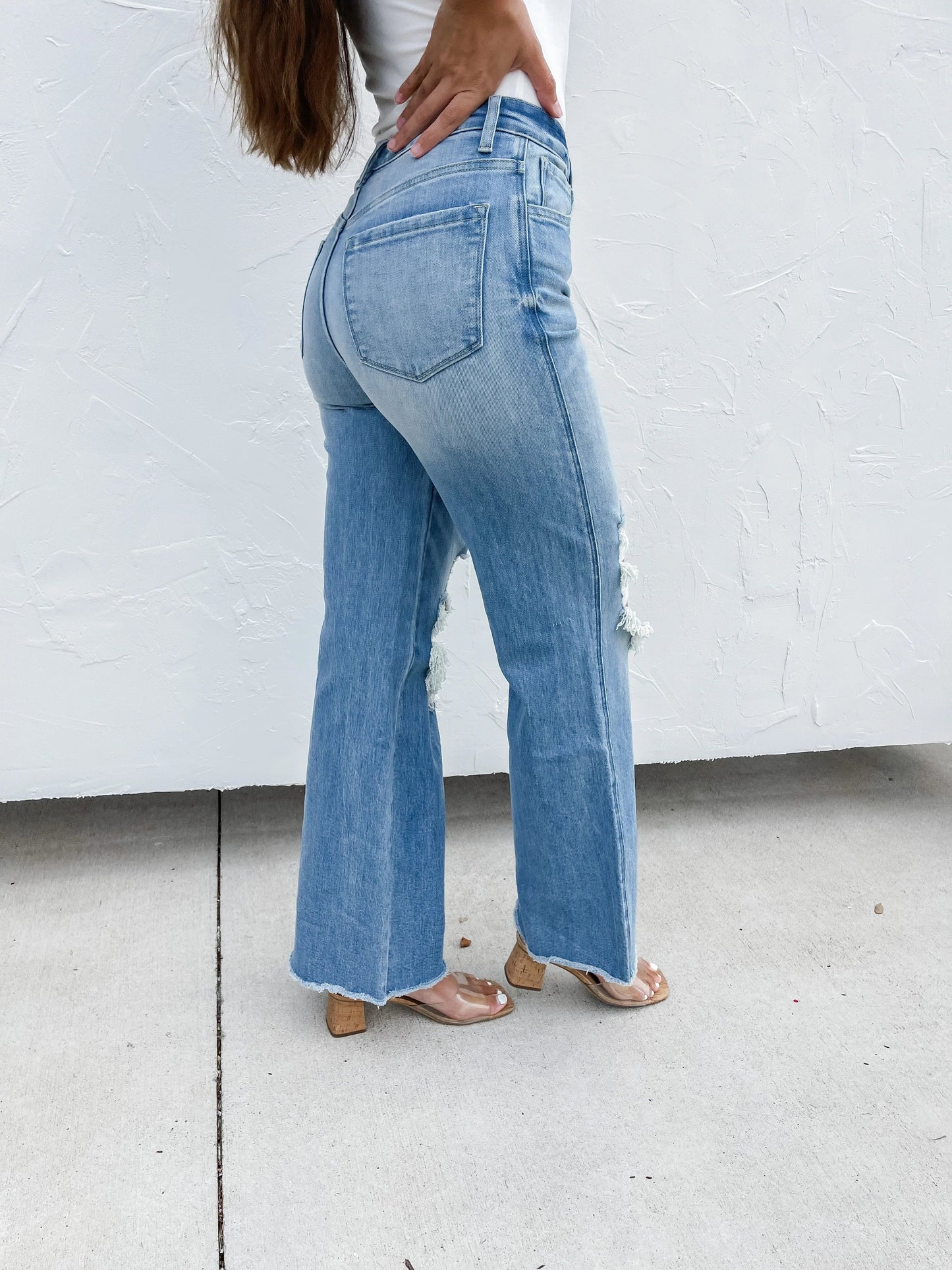 PREORDER: Blakeley Light Wash Distressed Jeans