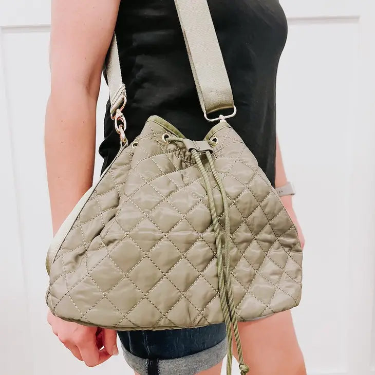 PREORDER: Quincey Quilted Crossbody Bag in Three Colors