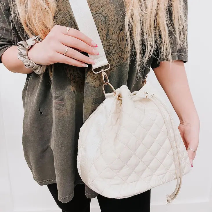 PREORDER: Quincey Quilted Crossbody Bag in Three Colors