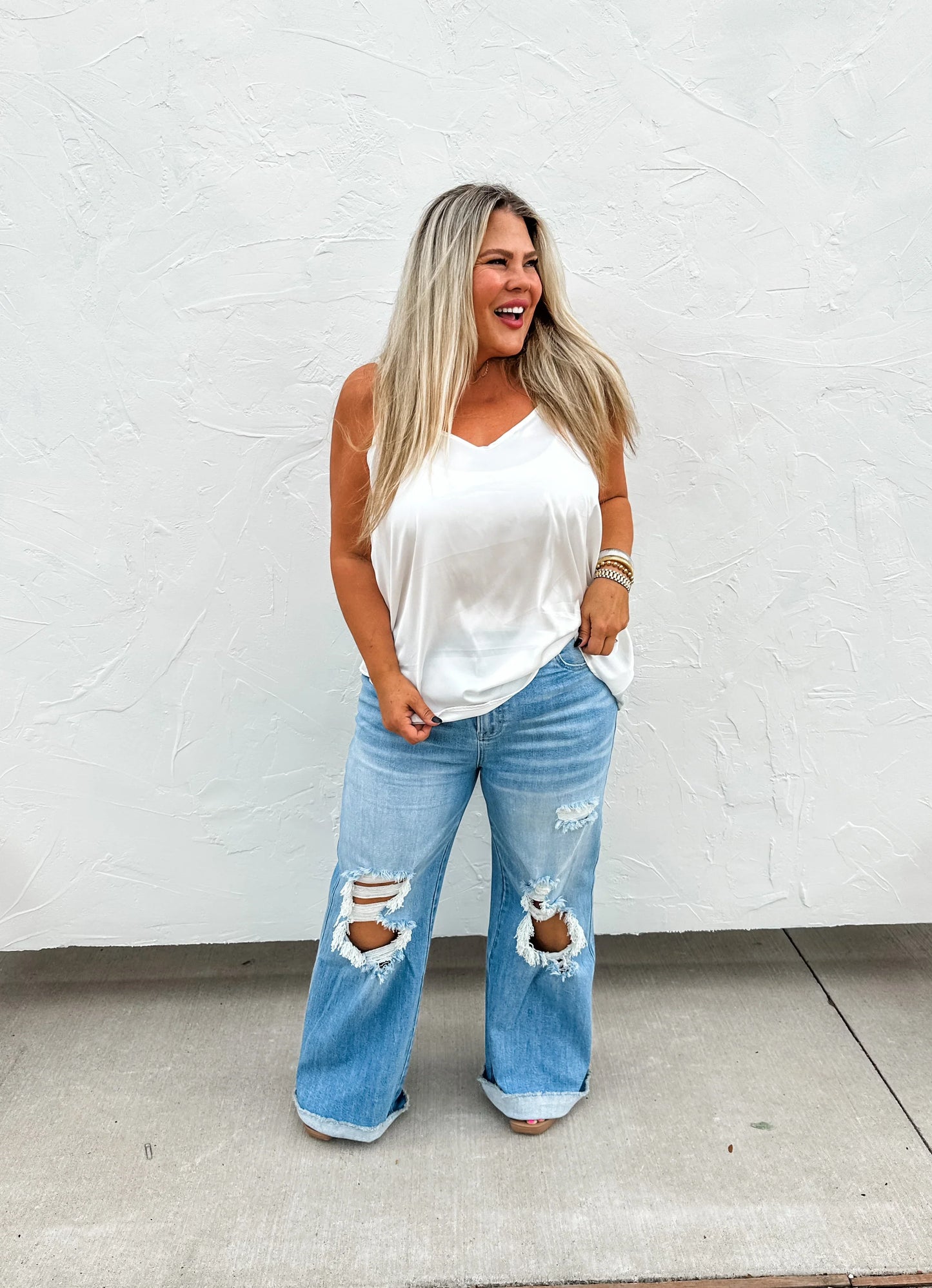 PREORDER: Blakeley Light Wash Distressed Jeans