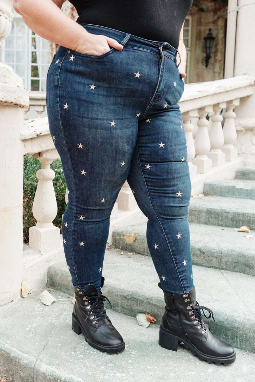 High Rise Starlight Skinnies