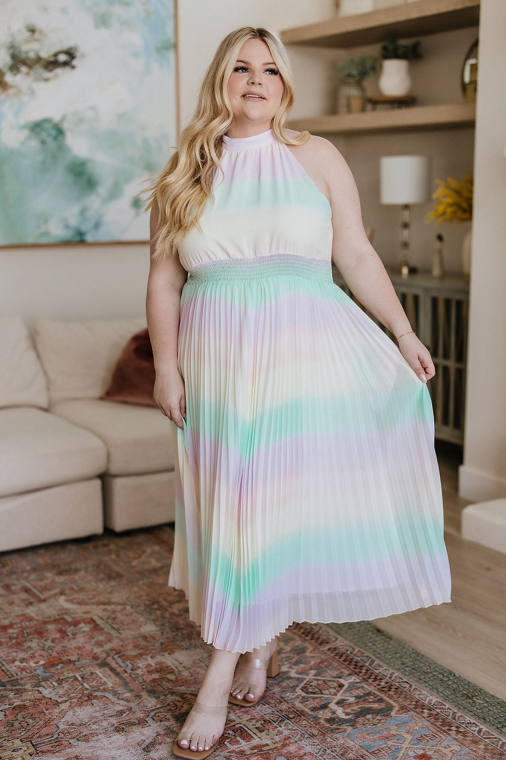 Irresistibly Iridescent Maxi Dress