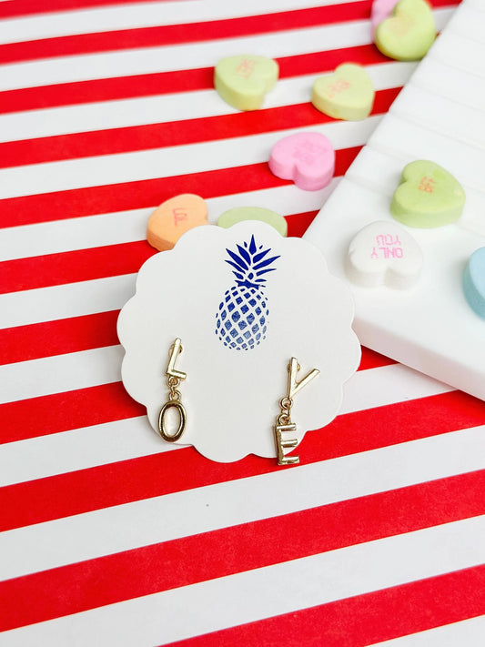 PREORDER: LO-VE Dangle Earrings in Two Colors