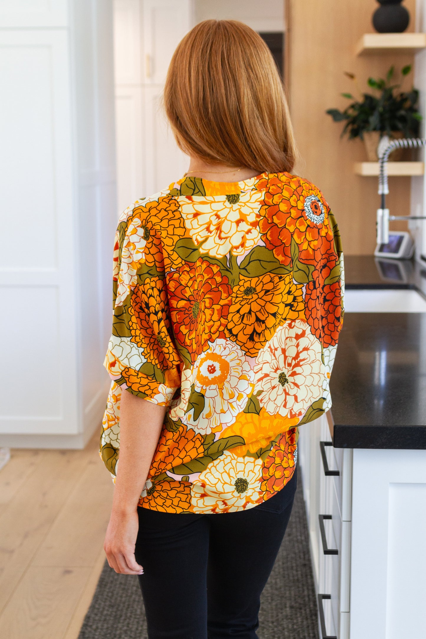 Picking Blooms Blouse in Amber Mix