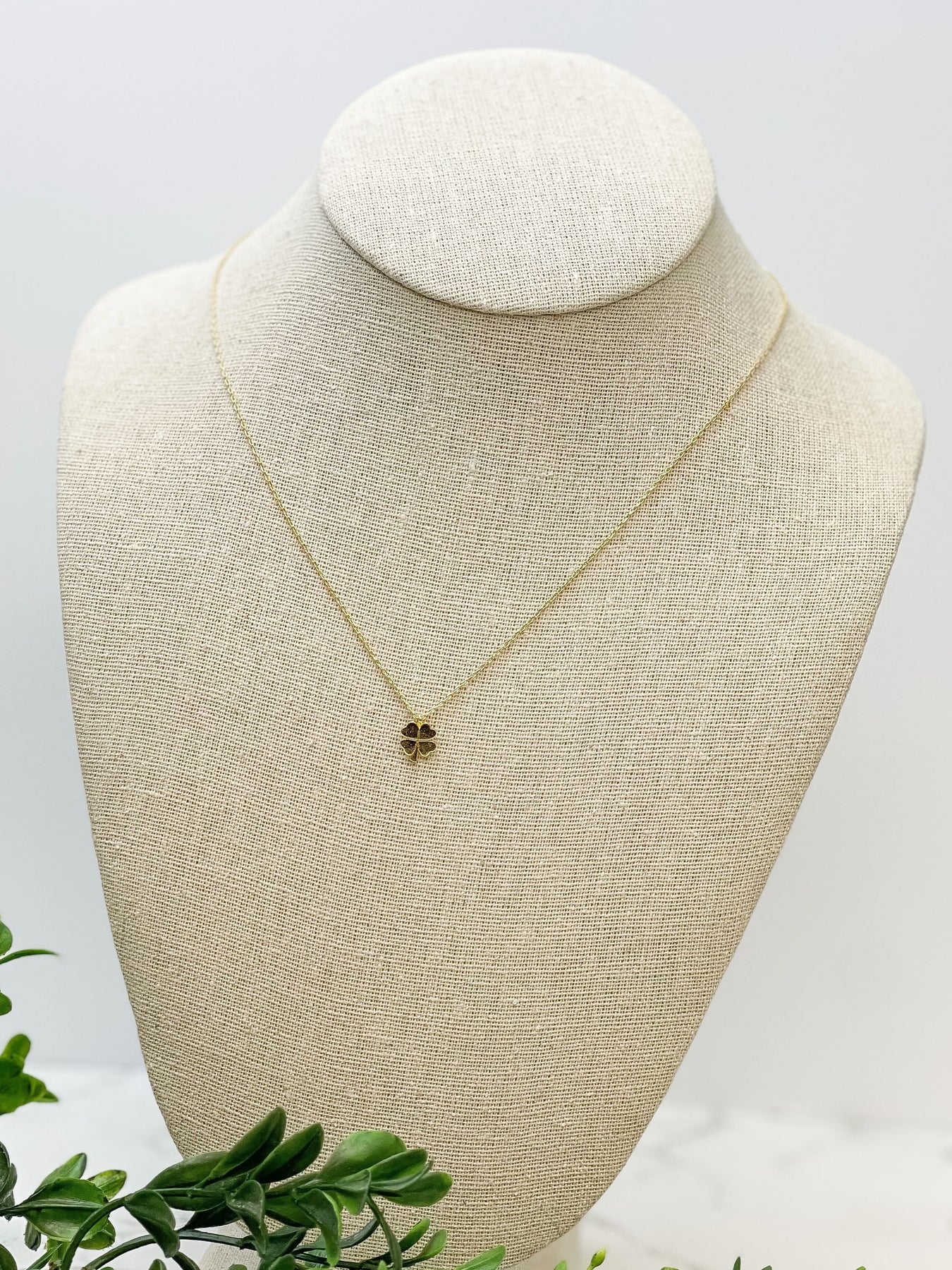 PREORDER: Shamrock Gold-Dipped Pendant Necklace