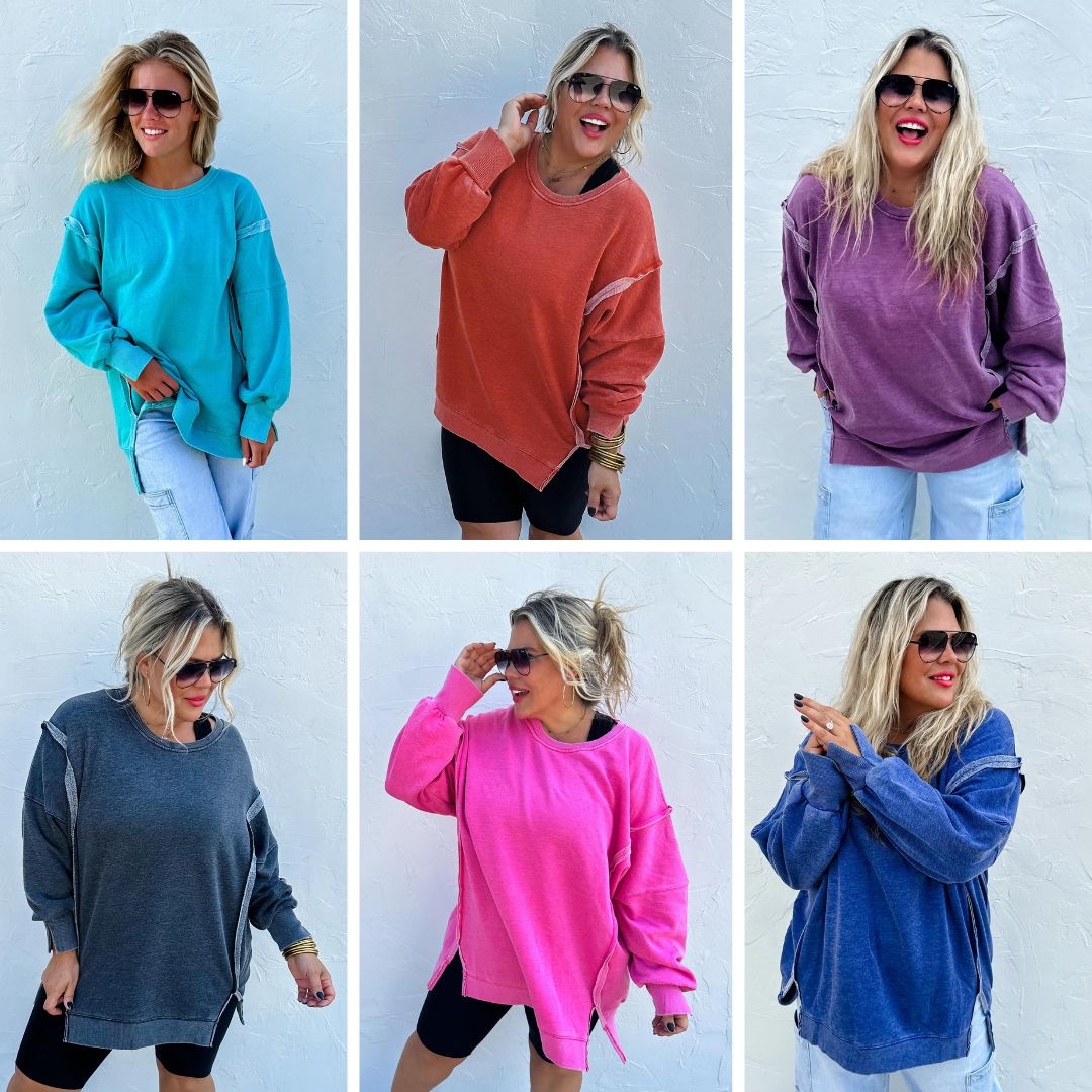 Classic Crew Pullover In Six Colors