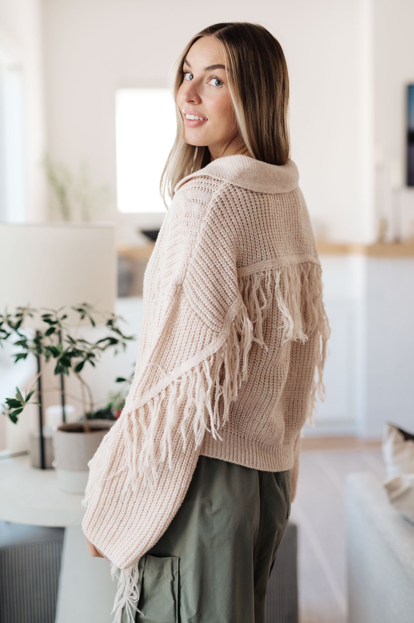 Sweet Surrender Fringe Sweater