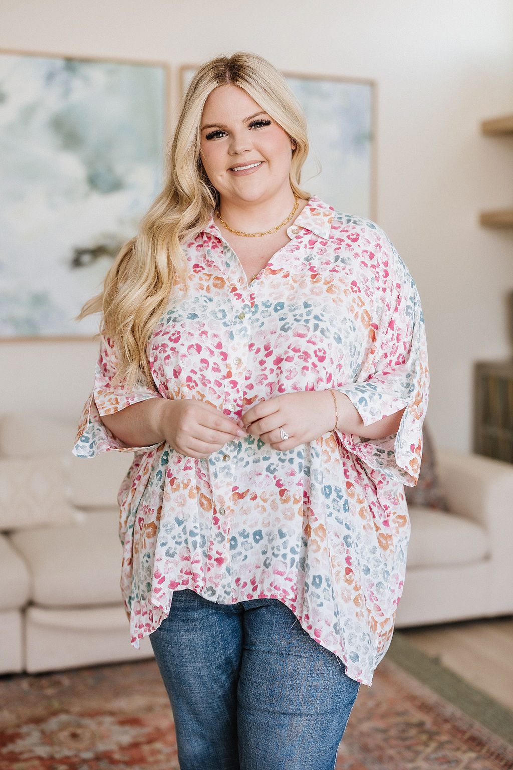 Wild Rainbow Blouse